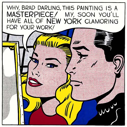 Roy Lichtenstein. The master of American Pop Art.